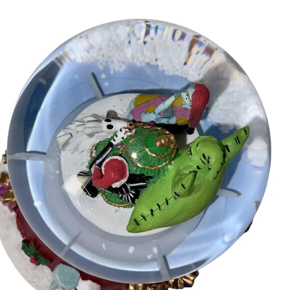 Nightmare Before Christmas Light Up Water Snow Globe Plays Music Sound Disney - Picture 8 of 9